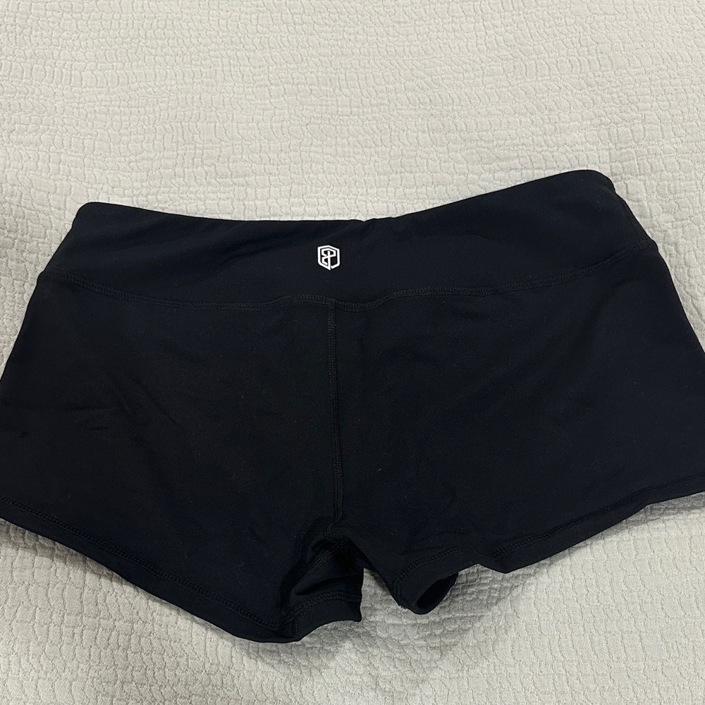 Born Primitive Women's Classic Black Booty Athletic Shorts 3” inseam - Picture 9 of 9